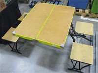 Folding Picnic Table w/ Seats