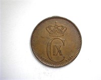 1893 2 Ore UNC BR Denmark
