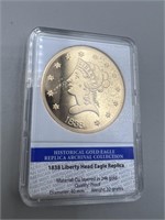 gold layered replica coin