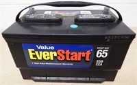 9/19 Value EverStart 12V Top Post Vehicle Battery