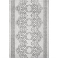 Ranya Tribal In/Out Light Grey 7 ft. X 9 ft  Rug