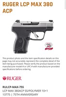 Ruger LCP Max 380 ACP MSRP $379.99