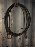 5/8” CABLE LIFTING SLING 30’ WITH 2 CLEVIS HOOKS