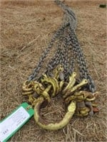 LIFTING CHAIN SLING W/ CLEVIS HOOKS