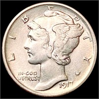 1917 Mercury Dime CHOICE BU