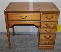 Vintage Wooden Sewing Cabinet