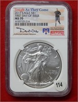 2017 American Eagle NGC MS70 1 Ounce Silver