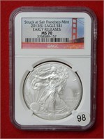 2013 (S) American Eagle NGC MS70 1 Ounce Silver