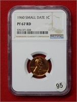 1960 Lincoln Cent Small Date NGC PF67 RD