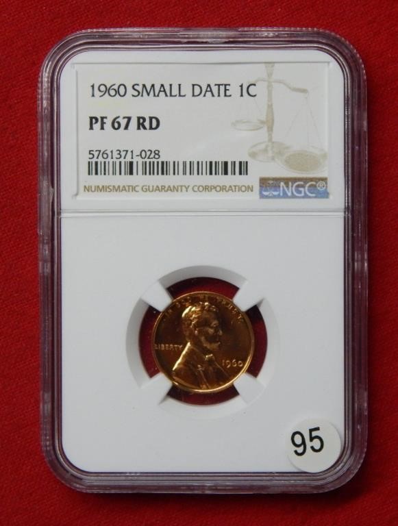 1960 Lincoln Cent Small Date NGC PF67 RD