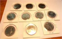 10 pièces de $1 Jacques Cartier 1984 non-circulées