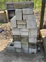 cement blocks approximately 20