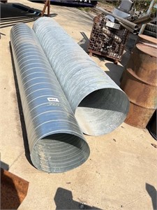 24-in and 18 in x 10 ft galvanized duct