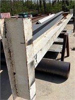 8 in x 20 ft I beam with t's welded to end