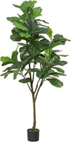 VIAGDO Artificial Fiddle Leaf Fig Tree 6ft Tall 86