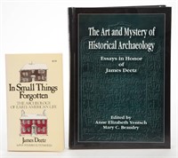 AMERICAN ARCHAEOLOGY DEETZ VOLUMES, LOT OF TWO,