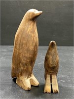 Carved Ironwood Penguins