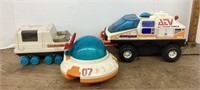 3 vintage space toys