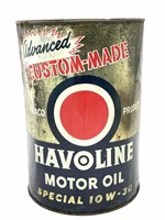 Large Havoline Motor Oil Can 9.5”