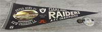 Oakland Raiders Pins & Flag