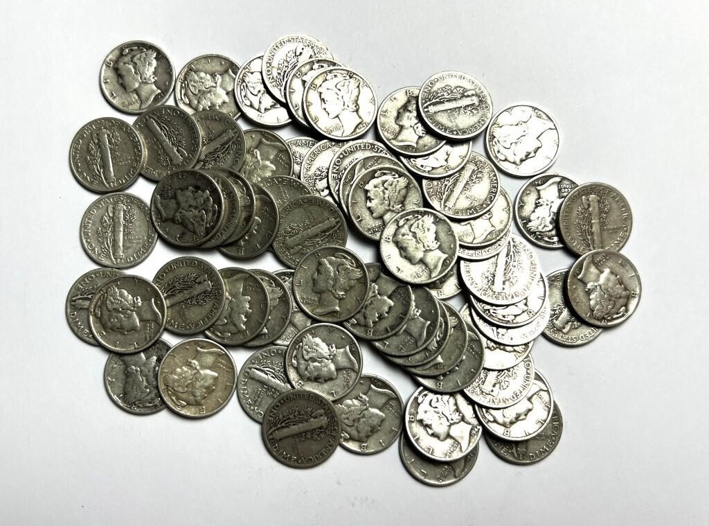 SILVER MERCURY DIMES