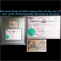 ***Auction Highlight*** Revenue bond of 1860 corpo