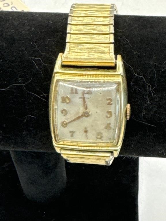 Vintage Watch-Hamilton Wristwatch-14k gold filled