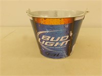 Bud Light metal beer bucket 7 in tall