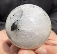 200 Gm Amazing Quartz With Tourmaline Sphere