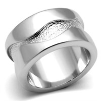Simple Engraved Wave Fashion Ring