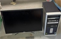 DELL COMPUTER TOWER AND 26in MONITOR (no cables)