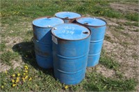 (4) Steel Bung Top Barrels, Approx 55Gal