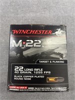 Winchester, M 22 long rifle, ammunition