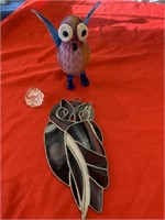 Stained Glass and Glass Owls