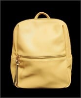 UNMARKED YELLOW LEATHER BACKPACK
