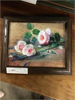 SMALL ROSE OIL PAINTING