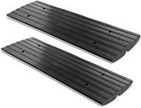 PYLE PCRBDR21 Car Curb Ramp - 4ft  2pc Black