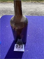 Large brown screw top bottle