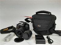 NIKON D7200 CAMERA WITH NIKON DX LENS WITH CORD