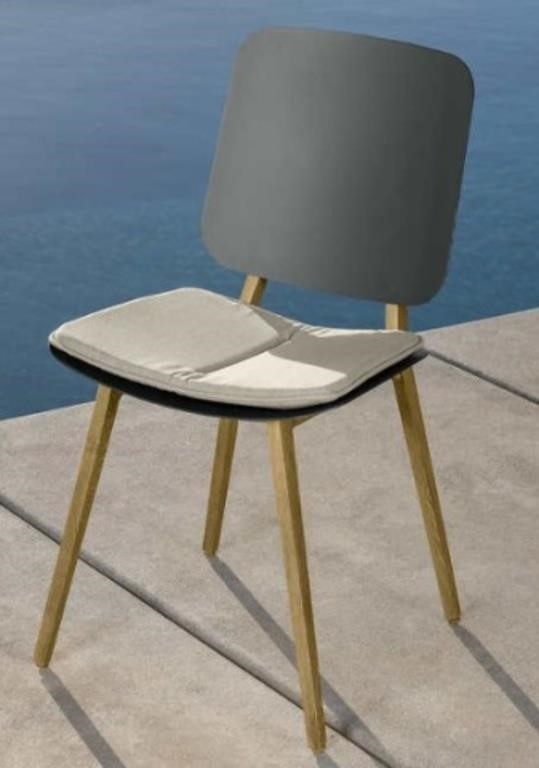 NEW - SET OF 6 BIBLOS OUTDOOR DINING CHAIRS