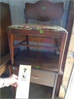 Vanity seat, sewing machine cabinet