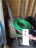 Wheelbarrow/garden hose