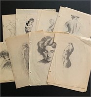 Collection of 16 Great Quality Pencil Drawings
