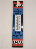 "Ex-Lax" Enameled Metal Thermometer