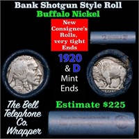 Buffalo Nickel Shotgun Roll in Old Bank Style 'Bel