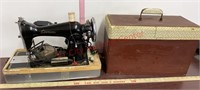 Vintage Eversew Sewing Machine in Case