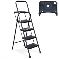 4 Step Ladder, HBTower Folding Step Stool with