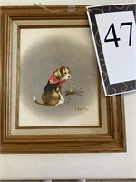 Peggy Harris Original Oil Painting "Beagle Scout"