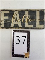 Here's Your Sign Shop Co. "Hello Fall" Wood Sign
