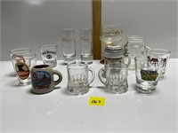 Schmitt Sohne Amber Stemware&Assorted Shot Glasses